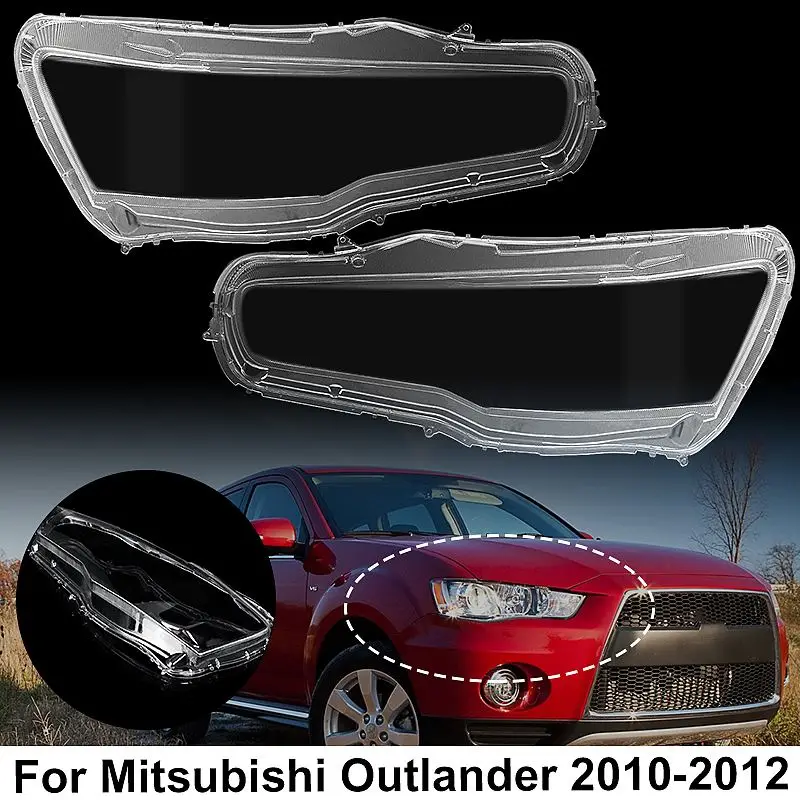 

2 шт., прозрачный налобный фонарь для Mitsubishi Lancer 2010-2012