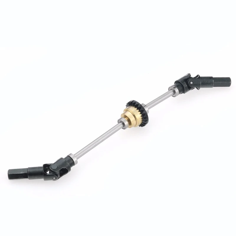

2 Set RC Car Part: 1 Set Front and Rear Axle Housing Accessories Toys & 1 Set Universal Steering Joint Drive Shaft