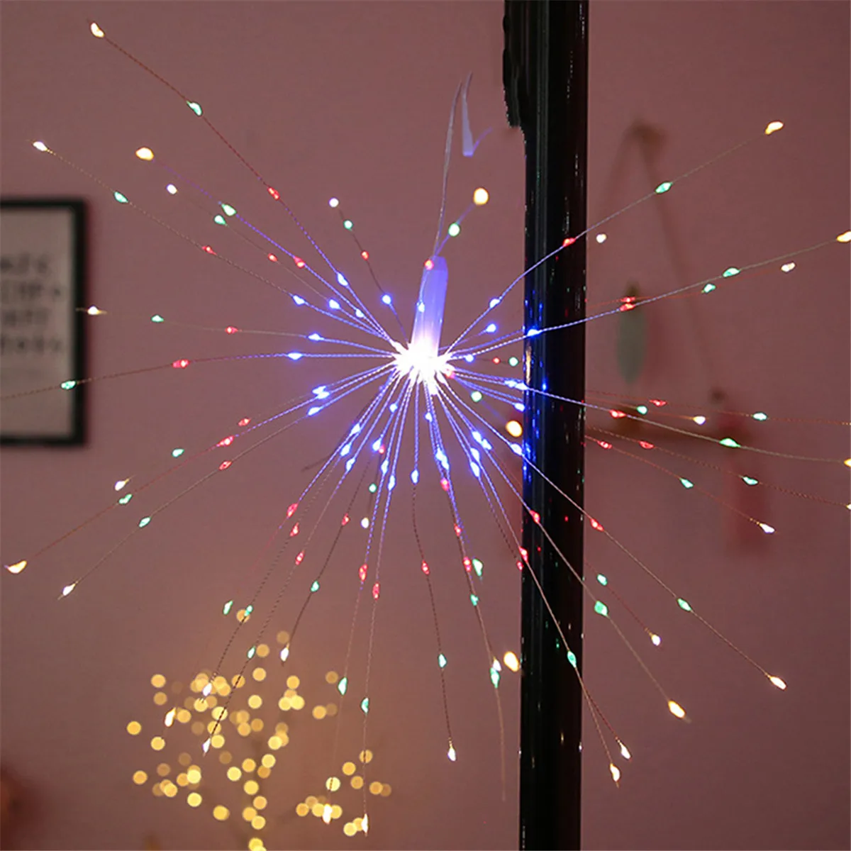 Фестивальная подвесная гирлянда Starburst 160 светодиодов DIY фейерверк медная