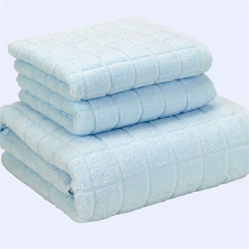 

Geometry Lattice Bath Towel Set for Adult,1 Large Bath Towels,2 Face Hand Towels,Soft Cotton Highly Absorbent Bathroom Towels