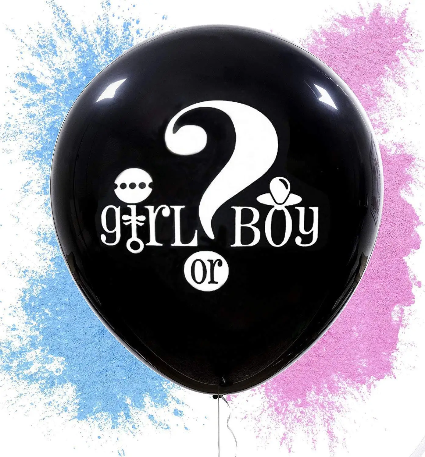 36 дюймов пол раскрывает воздушные шары мальчик или девочка Латекс Черный