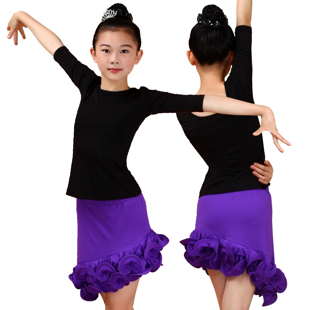 Платье для латинских танцев с бахромой детей Профессиональные бальные платья