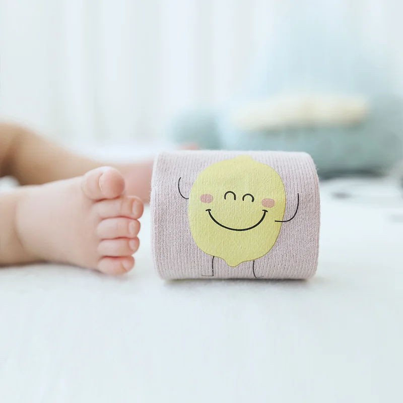 Длинные носки без пятки для малышей новорожденных с героями мультфильмов