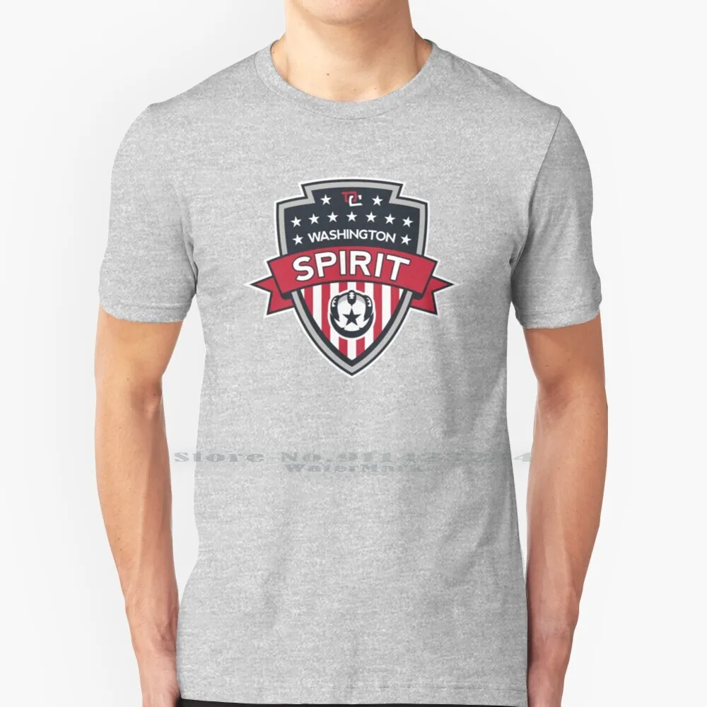 

Washington Spirit Icon T Shirt Cotton 6XL Washington Spirit Football Soccer Football Fans Cool Football Football Event Football