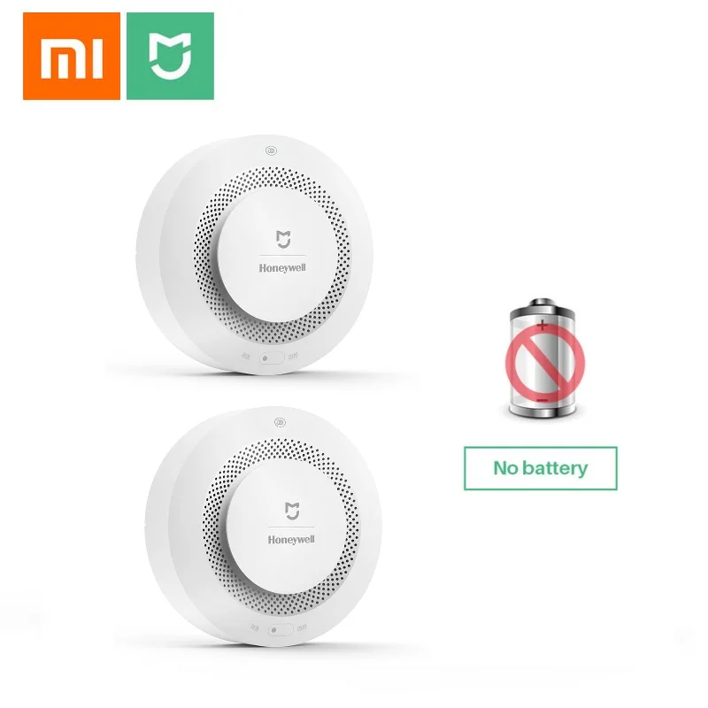 2PCS Mijia Honeywell детектор пожарной сигнализации фотоэлектрический датчик дыма Aqara Zigbee пульт дистанционного управления с приложением Mihome - Цвет: 2PCS
