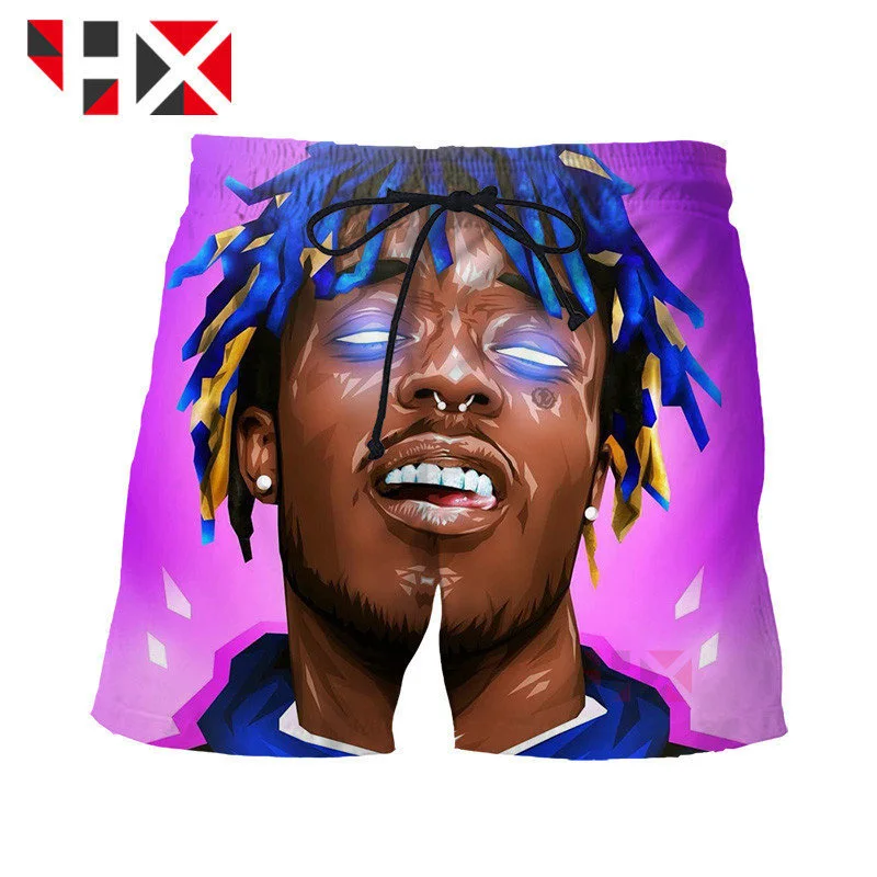 

2021 Summer New Style Trend Xxxtentacion 3D Print Unisex Shorts Fashion Casual Harajuku Style Shorts HX210