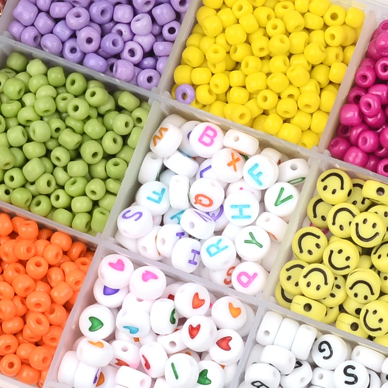 Approx.200pcs 4 мм бисер из чешского стекла Смешанные акриловые бусины туфли на плоской
