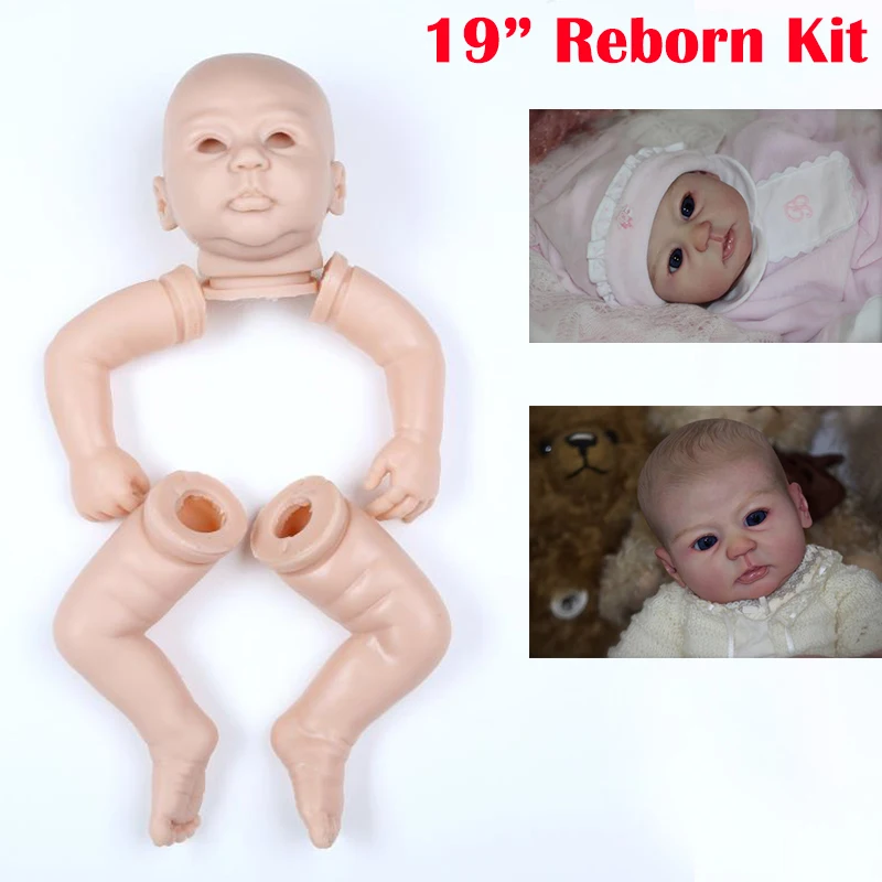 Ручная работа DIY 20 дюймов Reborn наборы мягкий силиконовый винил пустая детская