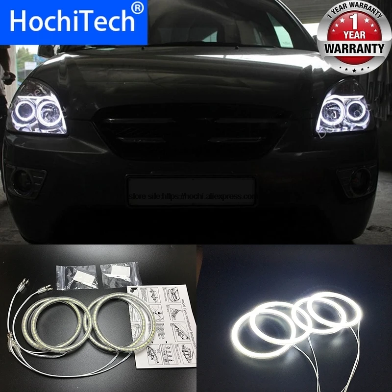 HochiTech для Kia Carens Rondo 2006 11 ультра яркий SMD белый светодиодный ангельские глазки 2600LM 12
