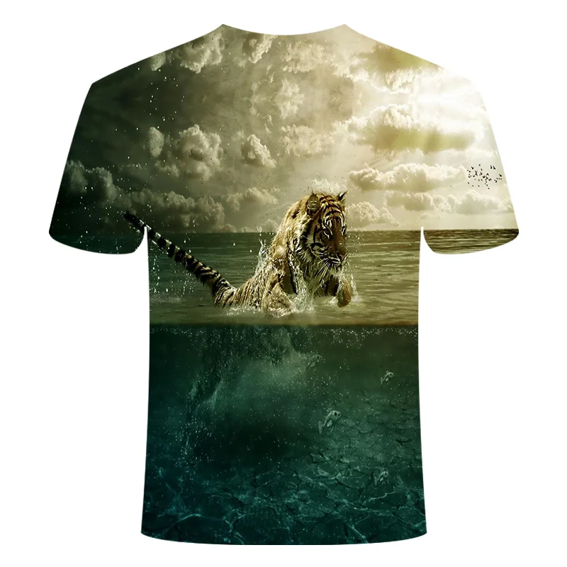 

2021 New Summer 3D Printed Fish Pattern Men And Women Casual T-shirt Fashion Trend Youth Cool Men's T-shirt Hip Hop Short Sleeve