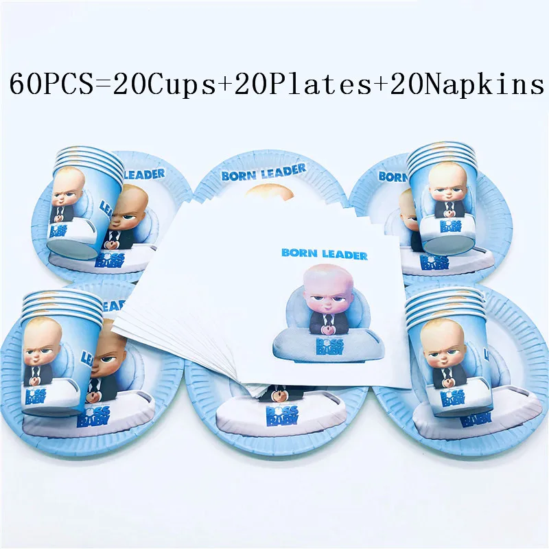 Лидер продаж одноразовая посуда для семейвечерние праздника 40 шт./Лот мальчиков