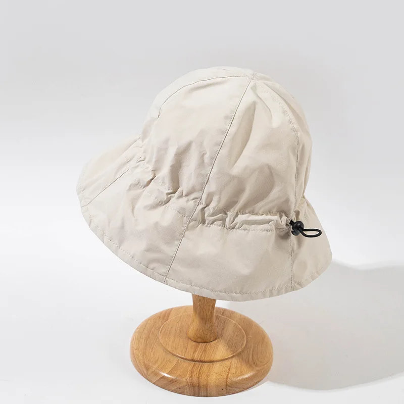 

Women's drawstring basin hat spring and summer outdoor sunshade quick-drying sunscreen light and versatile fisherman hat