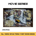 Новинка волшебный замок башня большой зал дом заусенные строительные блоки кирпичи совместимые с фигурами 75954 игрушки для детей Подарки