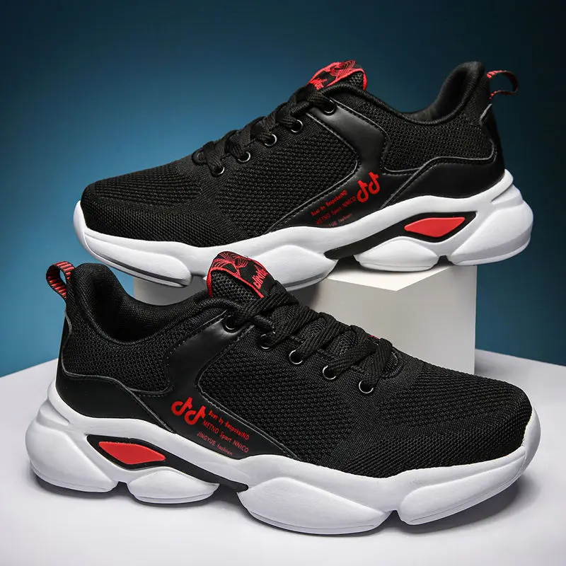 

Men's shoes men's Korean version of the trend sports shoes men's net shoes breathable leisure students a hundred dad shoes