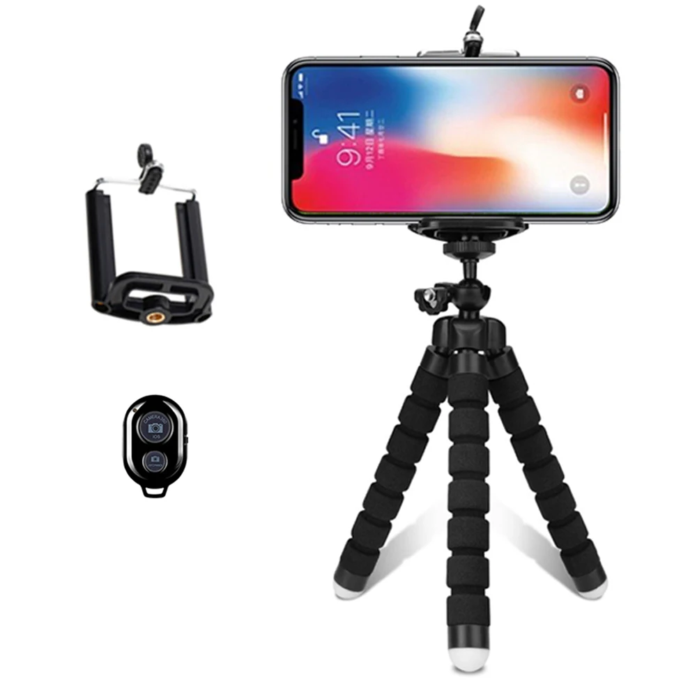Мобильный Телефон Штатив с губкой для смартфонов держатель селфи штатив камеры