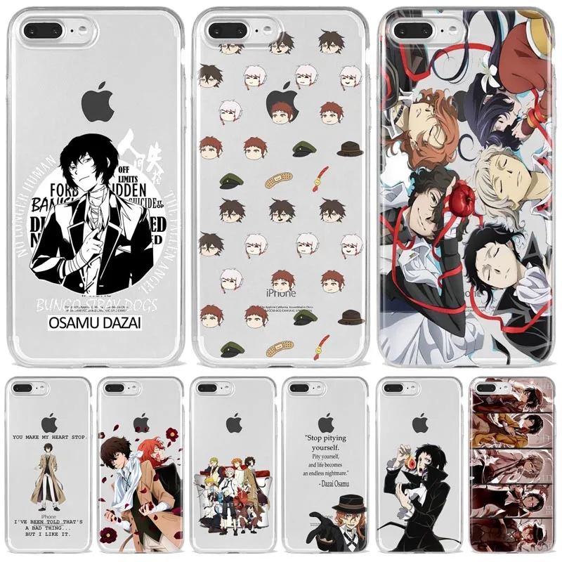 Japan anime bungou stray dogs Dazai Osamu Phone Cover Shell For iPhone 11 12 Mini Pro 8 7 6 6S Plus SE XR X XS MAX Fundas Coque