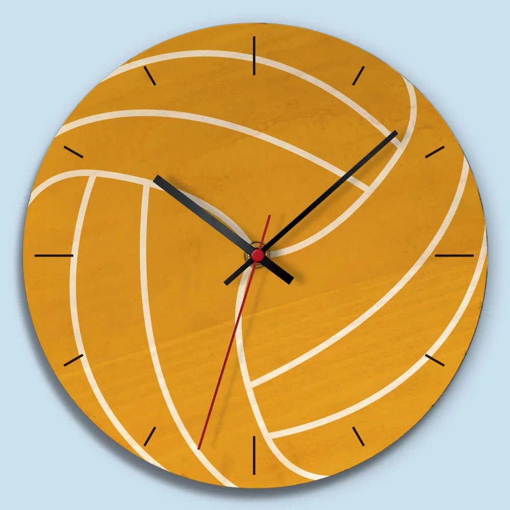 11 дюймов форма футбола 3d настенные часы для детских комнат Баскетбол Футбол