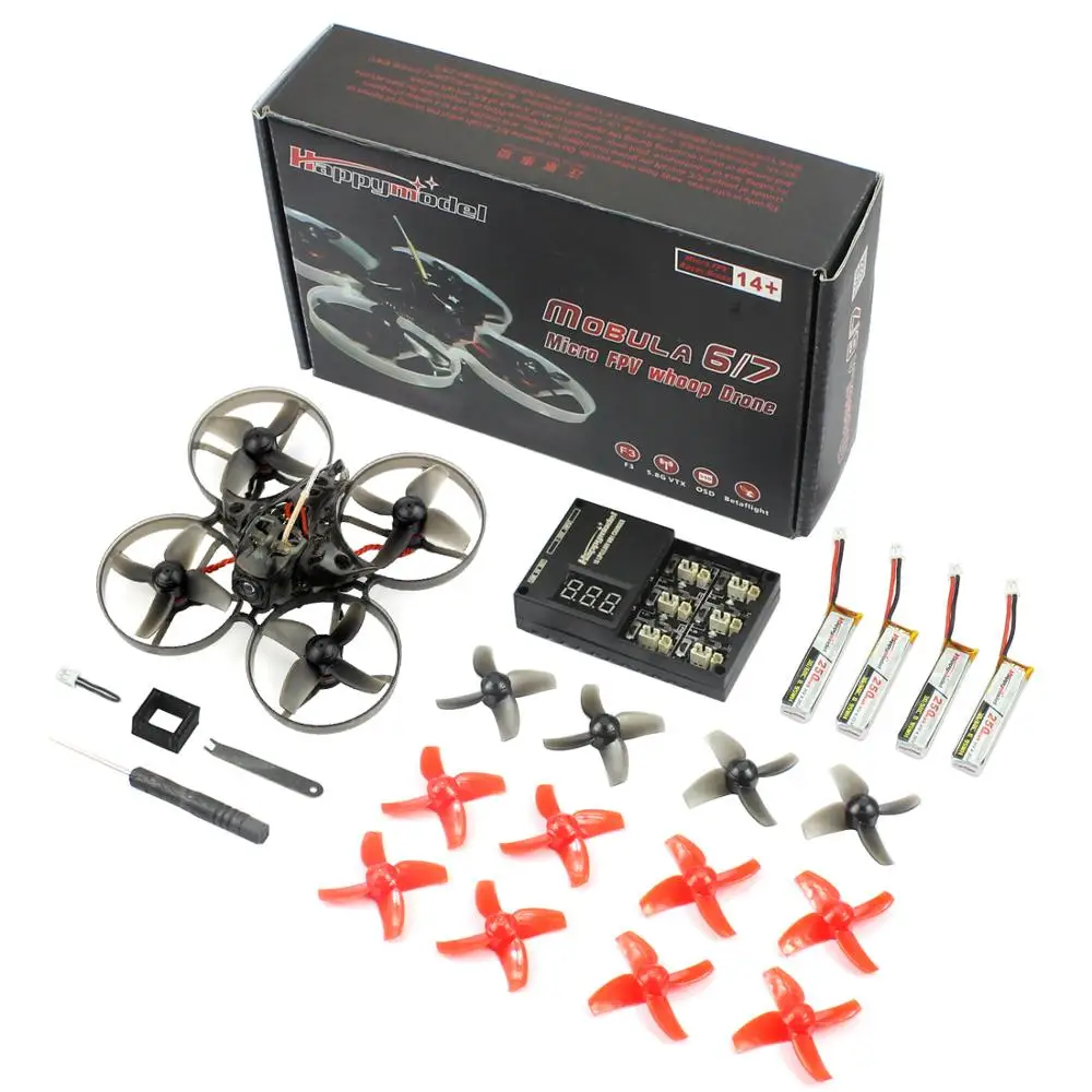 DSM-2DSM-X Standard Happymodel Mobula 7 75 мм Mobula6 65 мм Bwhoop Crazybee F4 Pro OSD 2S FPV гоночный Дрон Квадрокоптер обновление BB2 ESC 700TVL Mobula 6 - Цвет: DSM-2DSM-X Standard