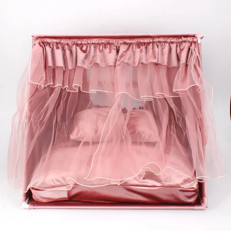 

Semi-closed Pet Cat Bed Tent For Cats Sleeping Breathable Camping Kennel Hand Wash Machine For Small Medium Dogs All Season