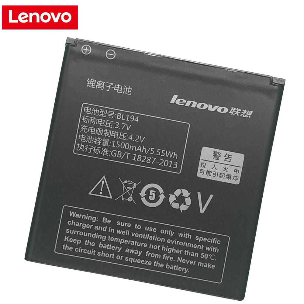 Оригинальный аккумулятор Lenovo 100% высококачественный BL194 Для A520 A660 A690 A370 A530 A698T A288T