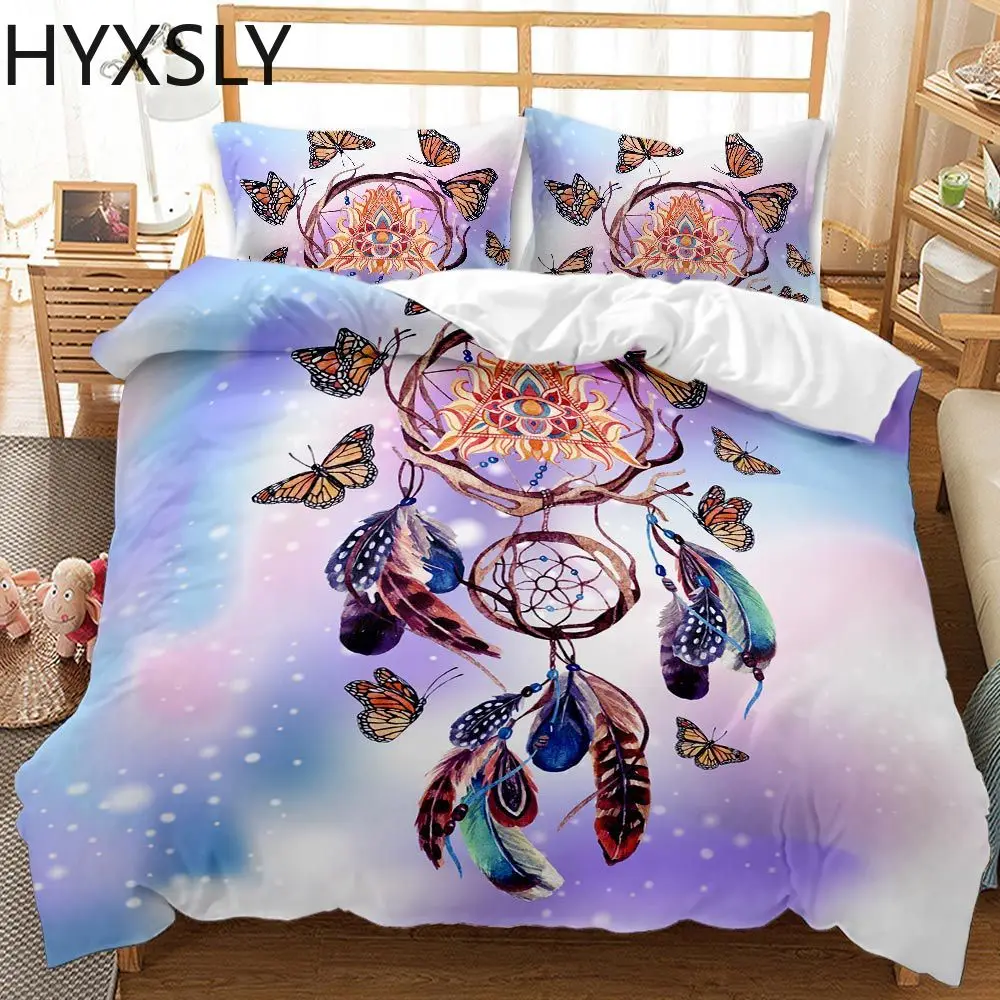 

Комплект постельного белья с красочным принтом «Ловец снов», для детей и взрослых, простыни, пододеяльники, Королевский размер, «Ловец снов...