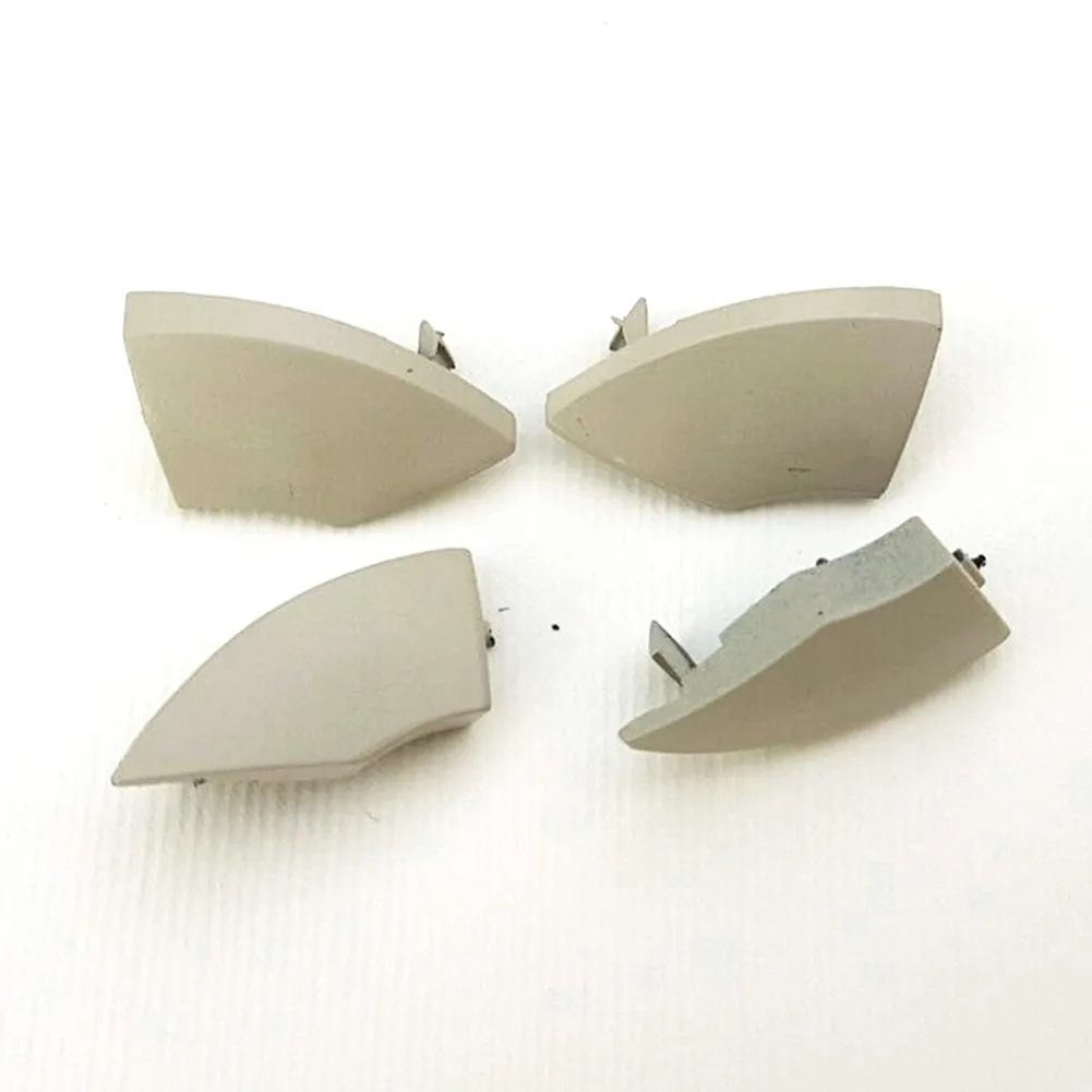 4X бежевый кнопки Накладка для Fiat 500 Радио Cd-плеер кнопка с черными краями Форма