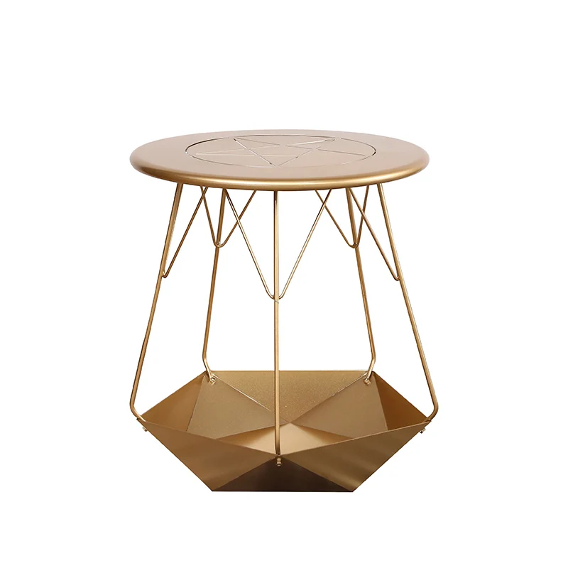 

Stable load-bearing Nordic Iron small side table tea table elaborate material selection modern simple living room sofa side tabl
