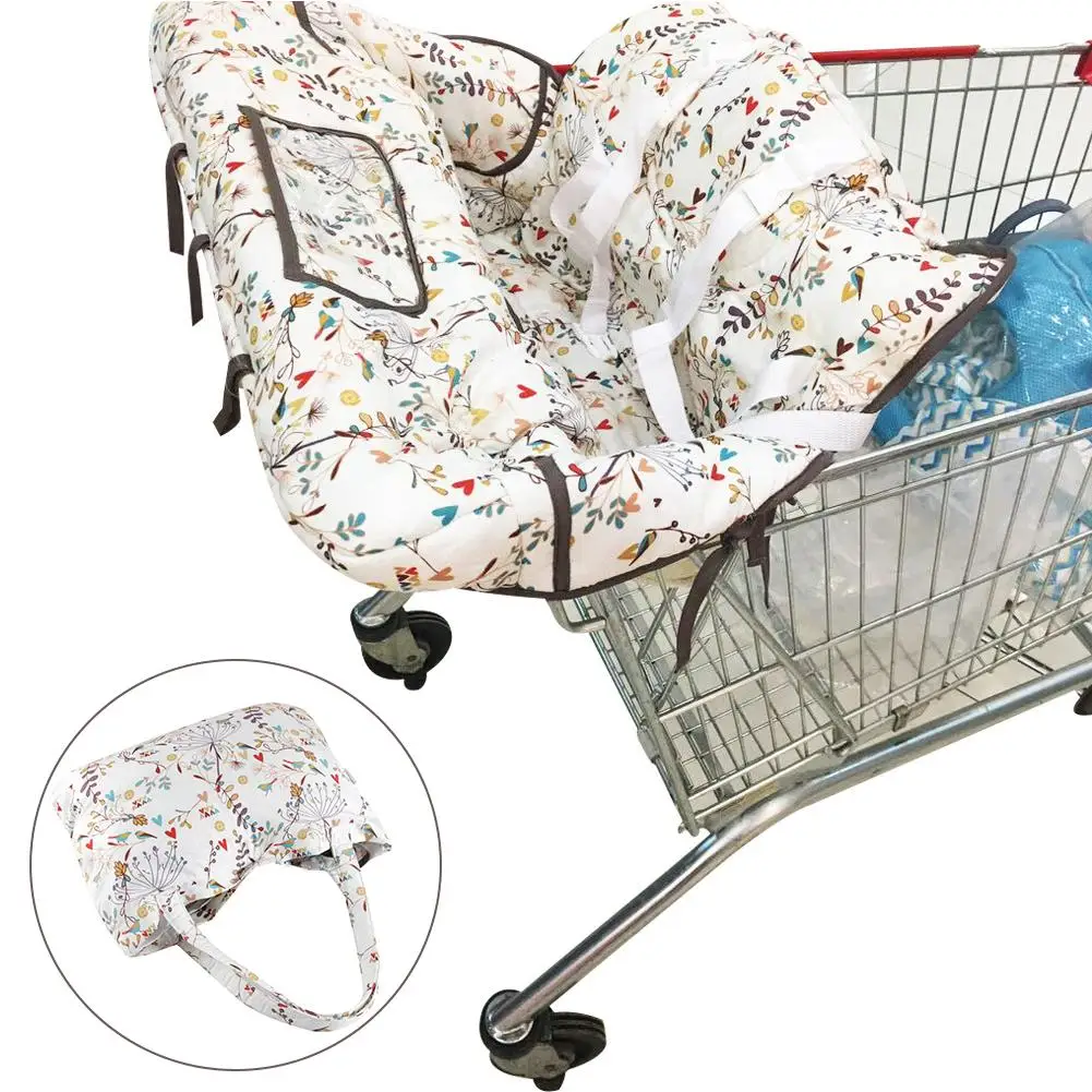 

Hot Baby Children Portable Shopping Cart Cover Pad Baby Shopping Push Cart Protection Cover Safety Seats For Kids Multifunction