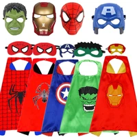 kid avengers spidermanhulkiron mancaptain america cloakmask cosplay costume boy girl halloween superhero 3d mask party gift