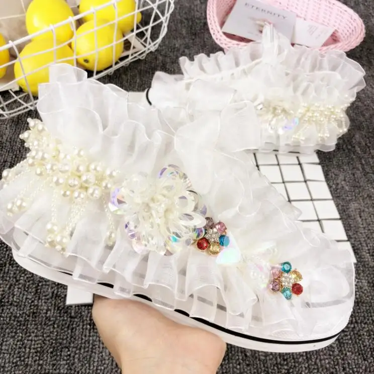 Для женщин спортивная женская обувь струна из бисера с бахромой со стразами