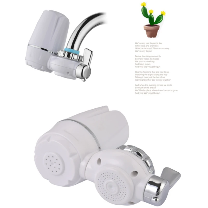 

Tap Water Filter System, Water Faucet Filtration System with Filter Change Reminder, Reduces Lead