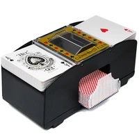 automatic poker card mixer electric 6 decks battery operated card mixing machine for casino poker rummy and skat black