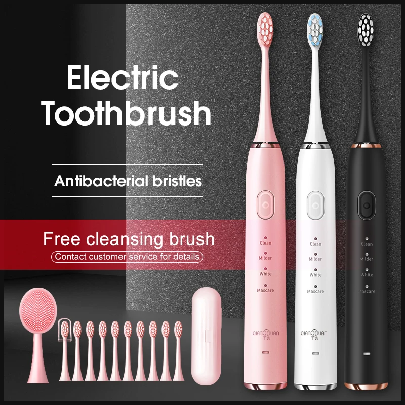 

Electric Toothbrush Toothbrush Sonic Ultrasonic Brush IPX7 Waterproof Sonic Toothbrush Recharge Sterilization Discount