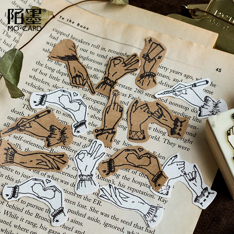 1 шт. маленькие лесные серии деревянные уплотнения мультфильм милые животные DIY