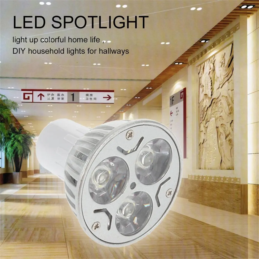 ICOCO High Light Intensity Household Office Lighting Bulbs GU10 220V 3W LED Down Bulb Lamp Cool White Aluminum Spot | Освещение