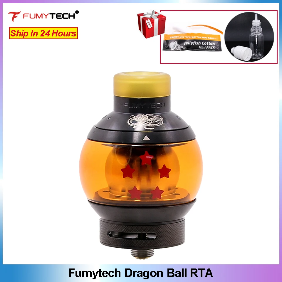 Электронная сигарета fumytech Dragon Ball RTA V2 емкость для электронной сигареты 24 мм 5 мл с
