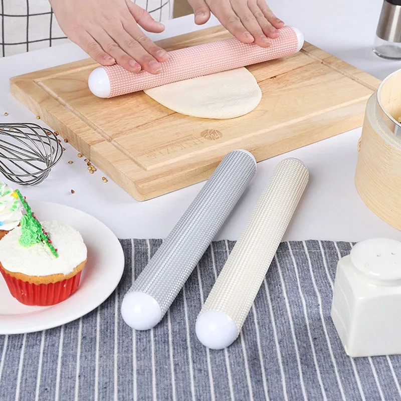 

ABS Plastic Non-stick Kitchen Pin Fondant Dumpling Skin Bread Dough Roller Decorating Tools Baking Accessories