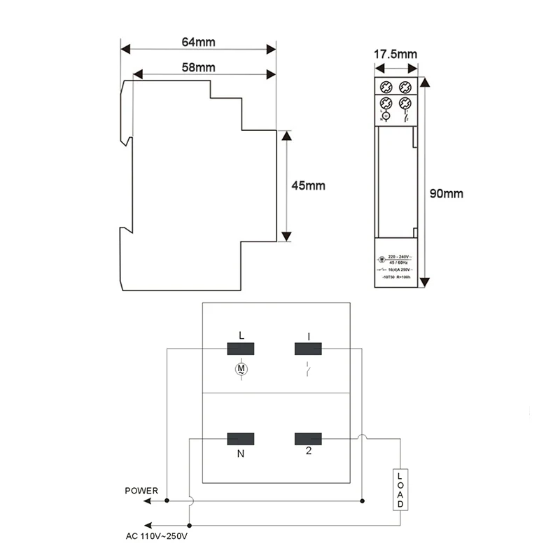 

SUL180 Time Switch Mechanical Timer Switch 24 Hours Timer 16A Time Switch