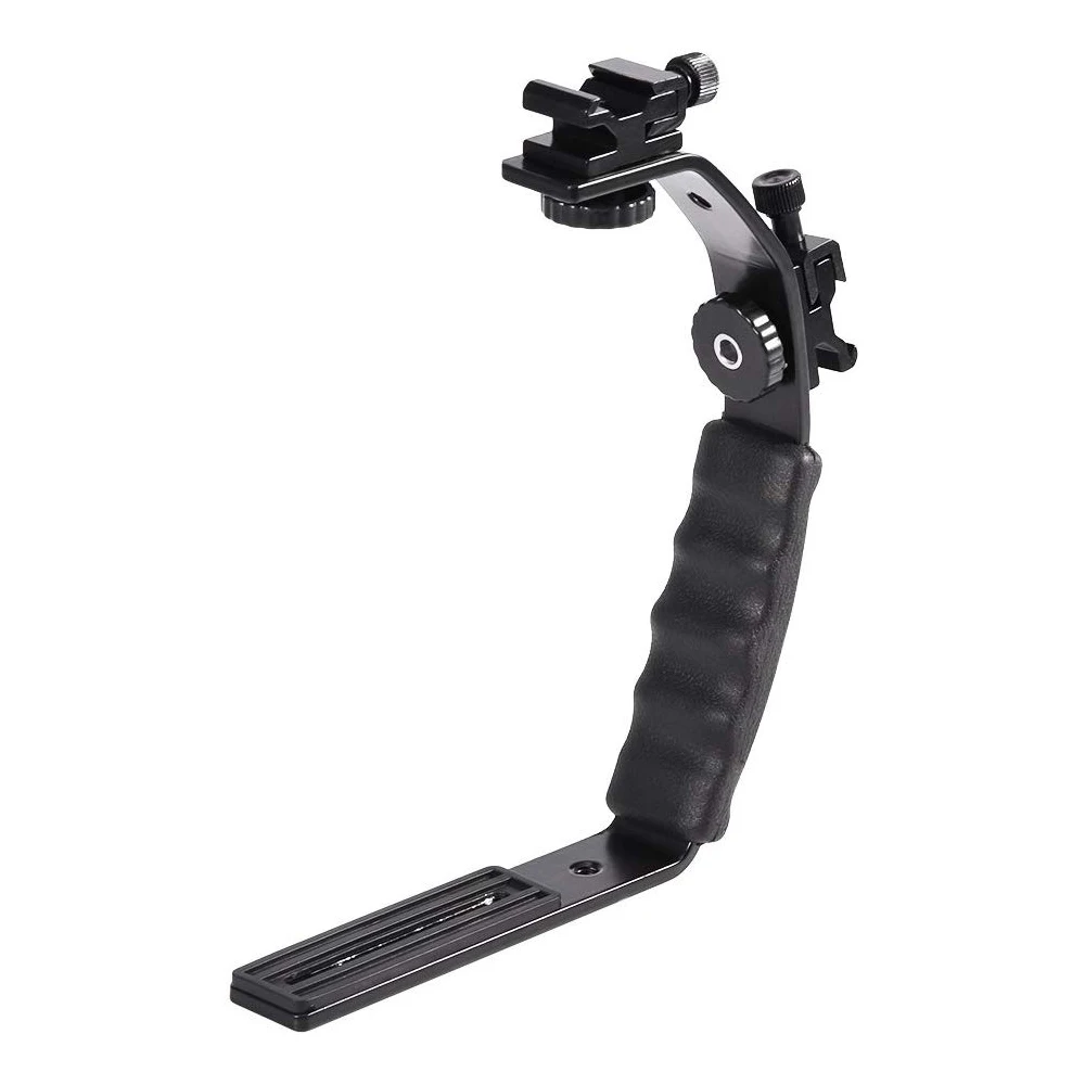 L образный регулируемый двойной кронштейн горячий башмак для монитора