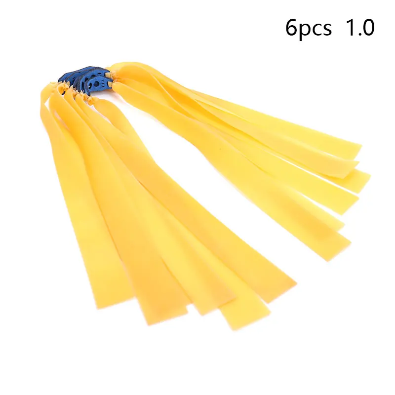 

6pcs 1.0 Slingshot Flat Rubber Band High Elasticity Outdoor Shooting Accessories