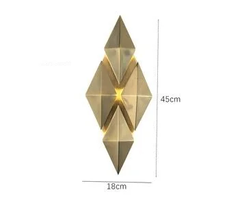 Modern LED wall lamp simple atmosphere wall decoration lamp aisle corridor lamp personality Nordic living room bedside bedroom w - Цвет абажура: W18cm   H45cm
