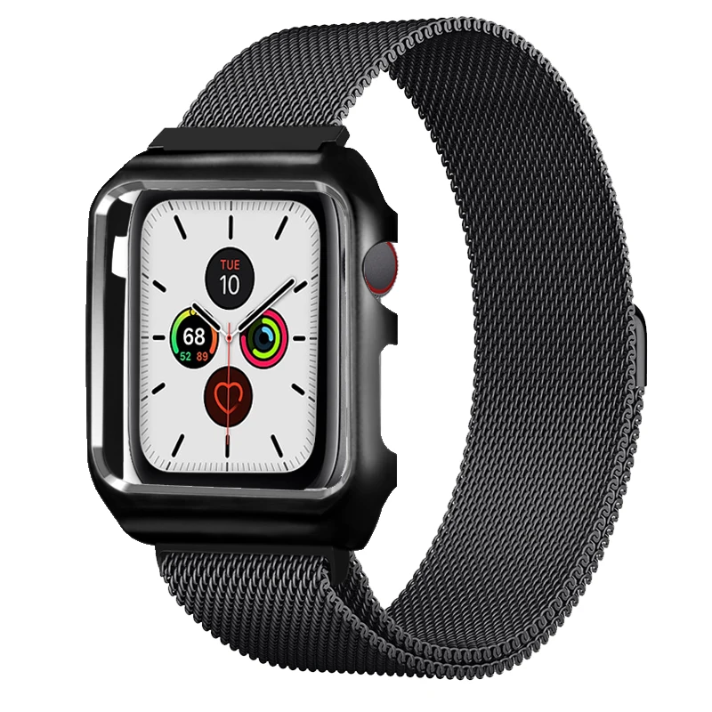 Ремешок для Apple Watch чехол 5 4 44 40 мм Миланский ремешок iwatch часов 42 38 браслет
