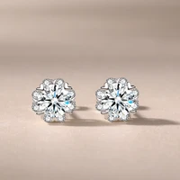 cuteromantic wedding stud earrings for women solid 925 sterling silver earrings girl fashion gemstone jewelry party gift new