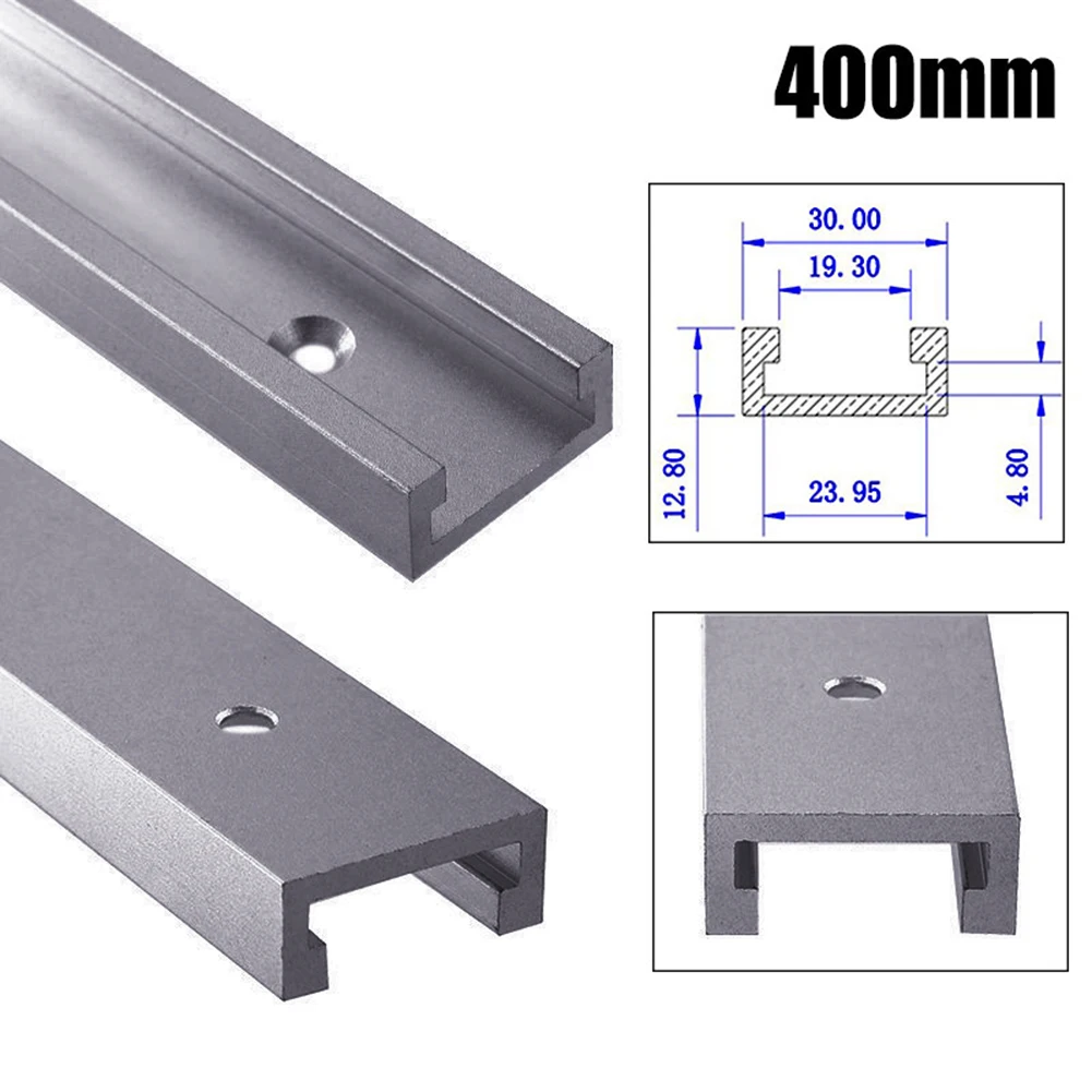 

Aluminium Alloy T-track Slot Miter Track Jig Fixture for Router Table Bandsaws Woodworking DIY Tool Carpentry Parts