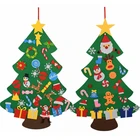 Украшения для новогодней елки из фетра, для самостоятельной сборки, подарки для детей, украшения для новогодней елки на дверь, искусственные украшения для дома, свадьбы, вечеринки