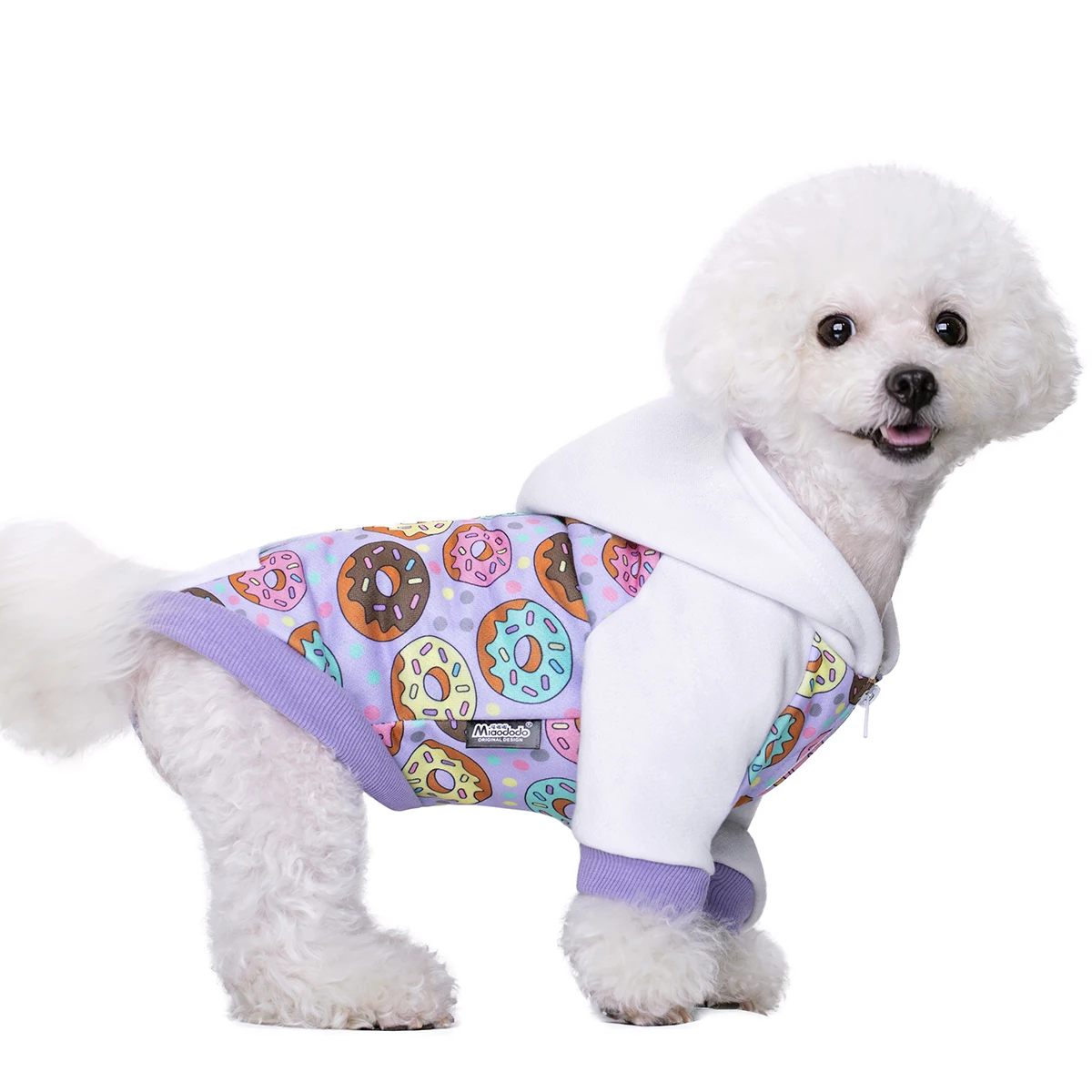 Куртка для собак с изображением французского бульдога зимняя одежда щенков