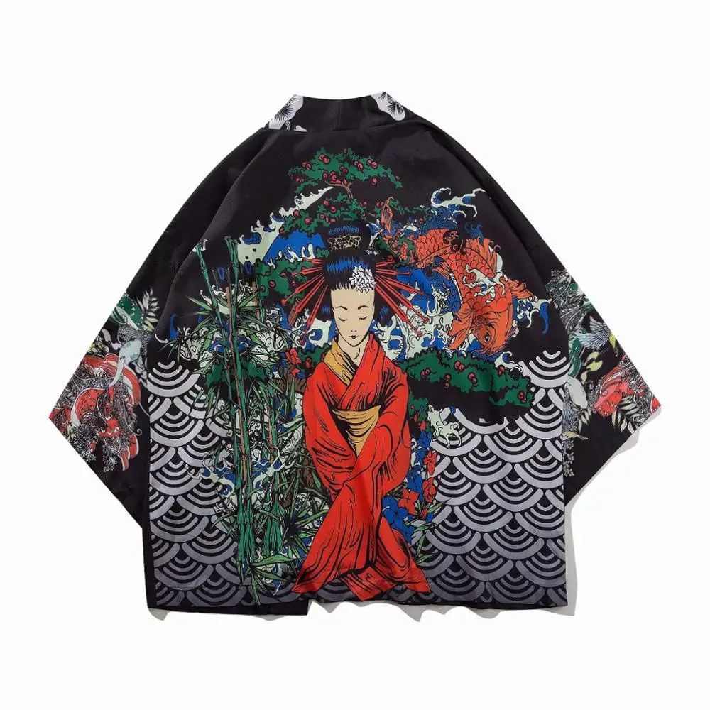 Haori yukata мужское японское кимоно кардиган мужской костюм самурая рубашка куртка