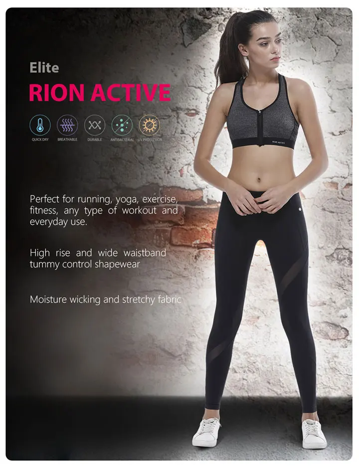 RION, Спортивные Леггинсы, женские штаны для фитнеса, йоги, бега, спортзала, колготки, штаны, спортивные, высокая талия, пуш-ап, сетчатые, пэчворк, Леггинсы для йоги