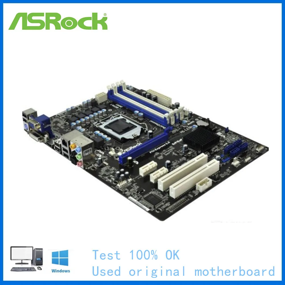 Материнская плата для ASRock H61DESI LGA 1155 Intel H61 б/у материнская USB2.0 SATA II PCI-E X16