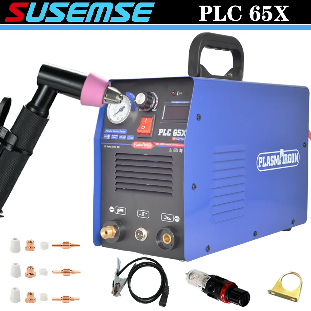 IGBT плазменный резак Pilot Arc PLC 65X DC Air Цифровой инвертор 110/220 В 1-14 мм чистая резка |